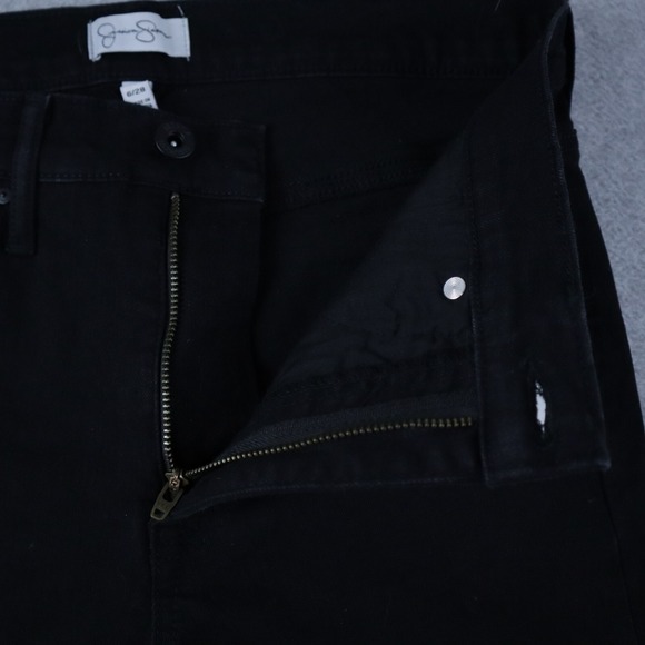 Jessica Simpson Jeans Womens 6/28 Boot Cut Flare Stretch Flex Denim Black NWT - Picture 2 of 8